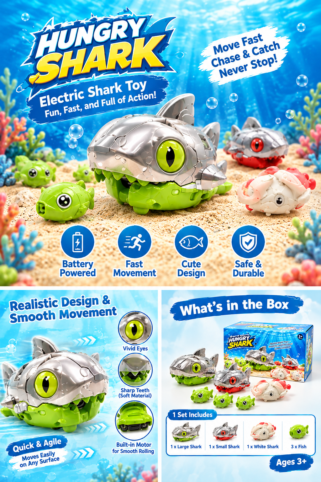 Hungry Remote-Controlled Shark Toy - Image 2