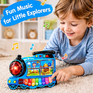 Musical piano train toy